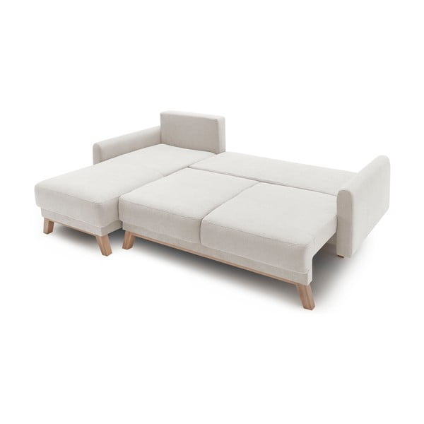 Divano letto beige Balio Enjoy, angolo sinistro - Bobochic Paris-image-4