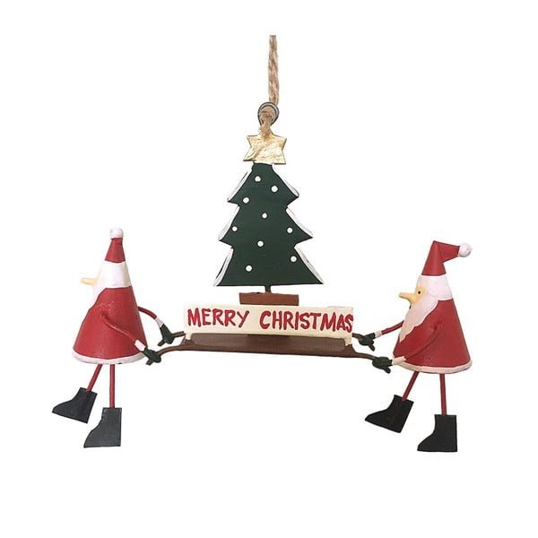 Ornamento natalizio da appendere Santas with Christmastree - G-Bork