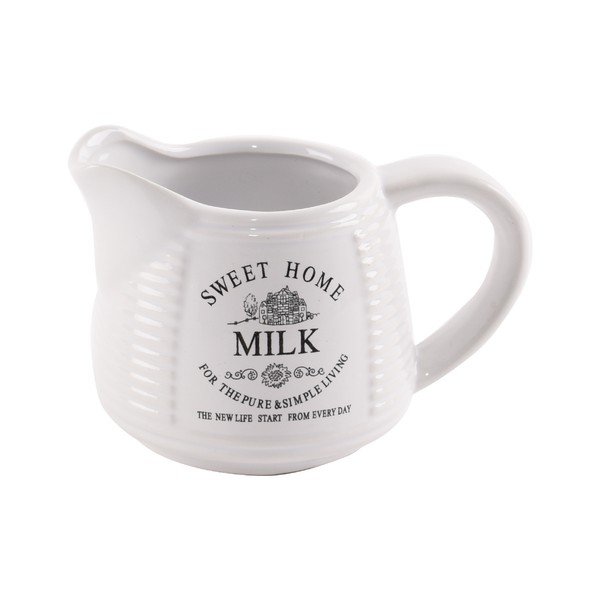 Lattiera in ceramica bianca , 250 ml Sweet Home - Orion