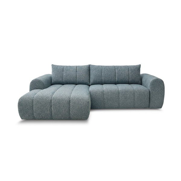 Divano angolare blu (con penisola a sinistra/con chaise lounge) Nesty – Bobochic Paris