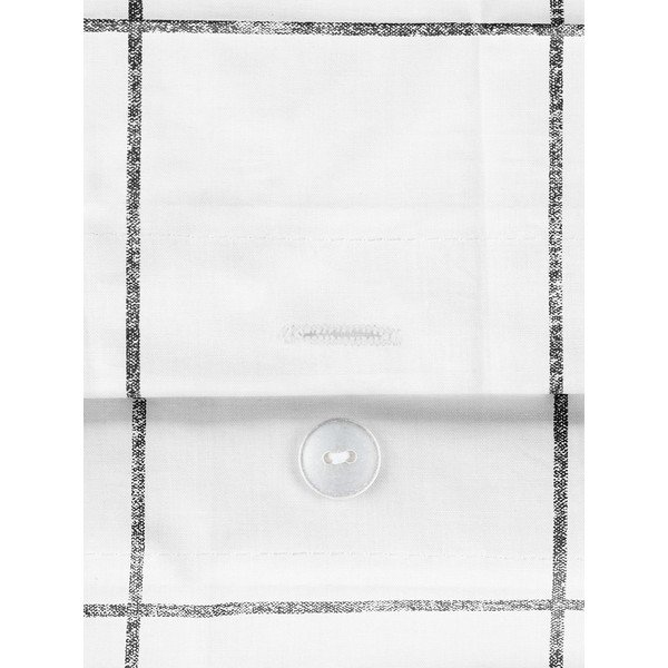 Biancheria da letto in cotone bianco e nero per letto singolo , 135 x 200 cm Juna - Westwing Collection-image-3