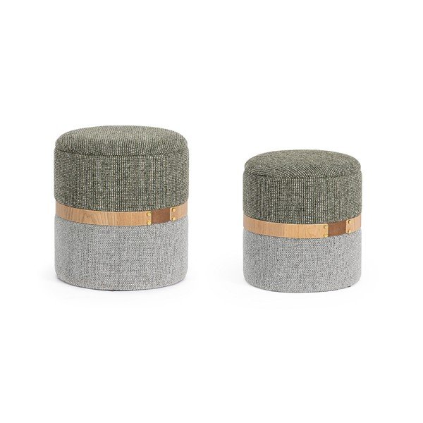Poggiapiedi verde/grigio Talya – Bizzotto