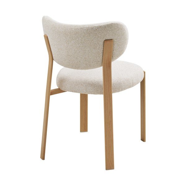 Sedia da pranzo bianca imbottito Savina – House Nordic-image-4
