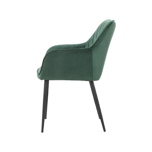 Set di sedie da pranzo verde in imbottito 2 pz Elvira – Støraa-image-3