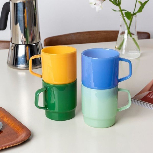 Tazza color senape in vetro 280 ml – Rex London-image-3