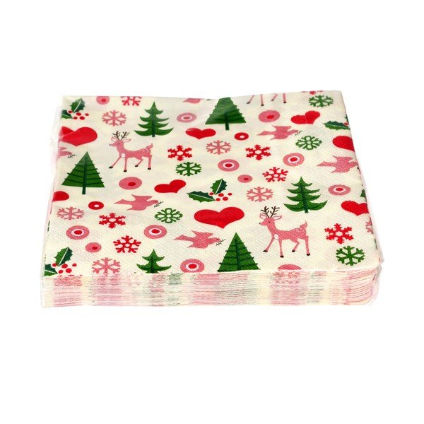 Set di tovaglioli 20 pz 25x25 cm 50s Christmas – Rex London