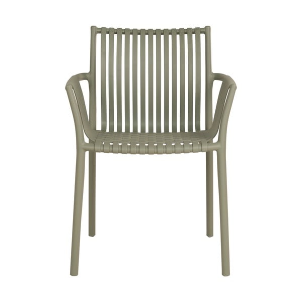 Set di 2 sedie verdi da giardino in plastica Tulsa - House Nordic-image-2