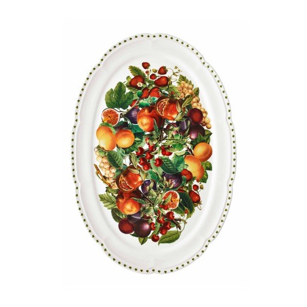 Vassoio in new bone china 35x50 cm Le Primizie – Brandani