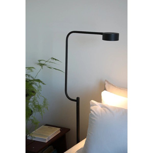 Lampada da terra LED nera con paralume in metallo con intensità regolabile (altezza totale 130 cm) Hugo – Markslöjd-image-2