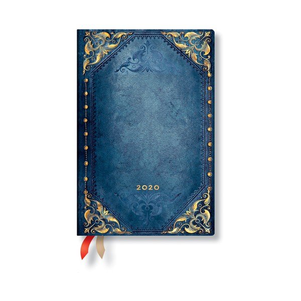 Agenda blu per il 2020 in copertina morbida , 160 pagine Peacock Punk - Paperblanks