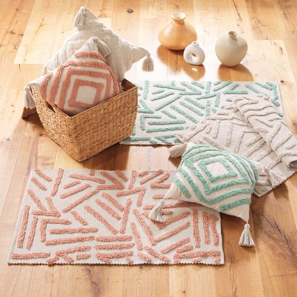 Tappeto lavabile crema 60x90 cm Athena - douceur d'intérieur-image-2