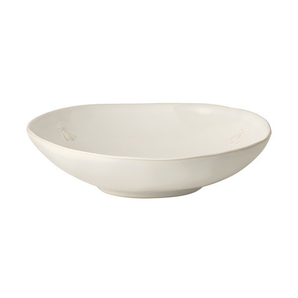 Piatto fondo color crema in gres ø 23 cm Abeille – La Rochére