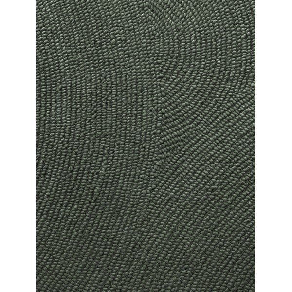 Tappeto rotondo verde scuro in lana tessuto a mano ø 200 cm Calmio – Hanse Home-image-2