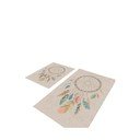 Tappeti da bagno beige in set di 2 pezzi 60x100 cm - Mila Home