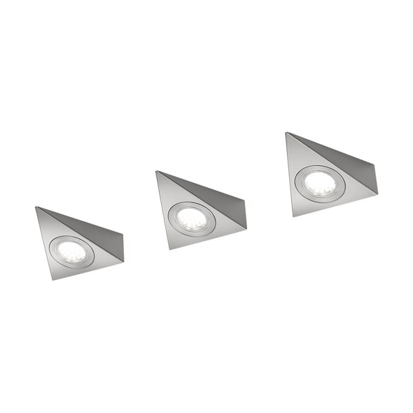 Applique LED in metallo color argento (lunghezza 11 cm) Ecco - Trio