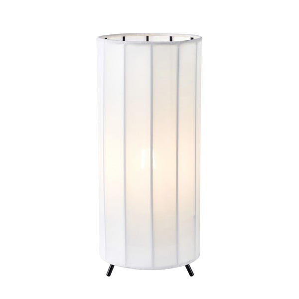 Lampada da tavolo bianca e nera con paralume in tessuto (altezza totale 31,5 cm) Hikari – Markslöjd
