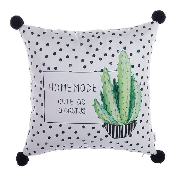 Federa Mike & Co. NEW YORK Cactus a pompon fatto in casa, 43 x 43 cm - Mike & Co. NEW YORK