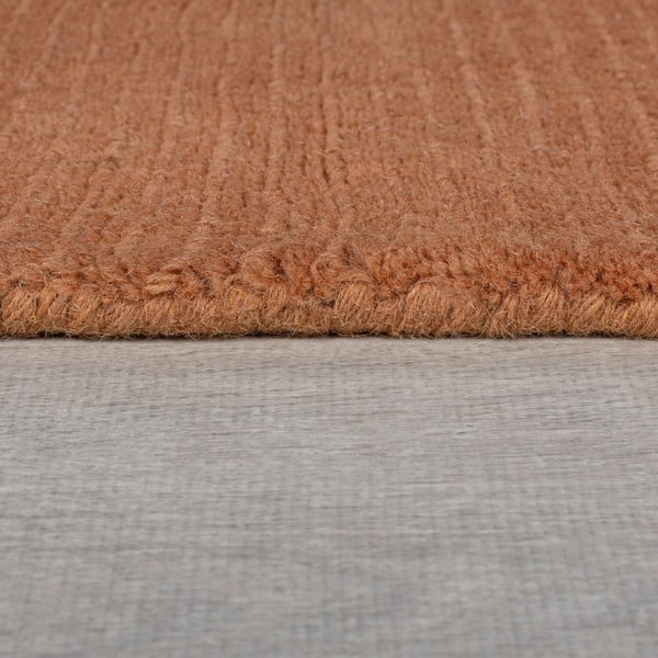 Tappeto in lana color mattone 120x170 cm - Flair Rugs-image-3