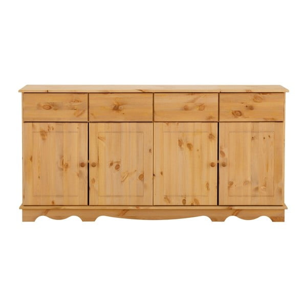 Credenza a quattro ante Cheryl in legno di pino massiccio - Støraa