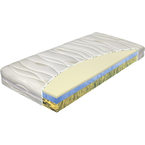 Materasso bifacciale in schiuma dura/morbida 120x200 cm Camille - Materasso-image-1