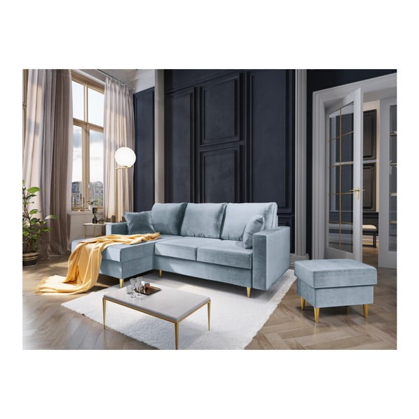Pouf Muguet azzurro, 60 x 45 cm - Mazzini Sofas-image-3