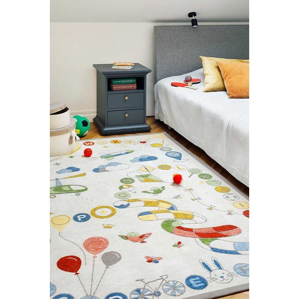 Tappeto per bambini beige 230x160 cm Tähemaa - Narma-image-2