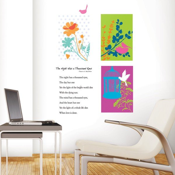 Samolepka Ambiance Graphic Flower