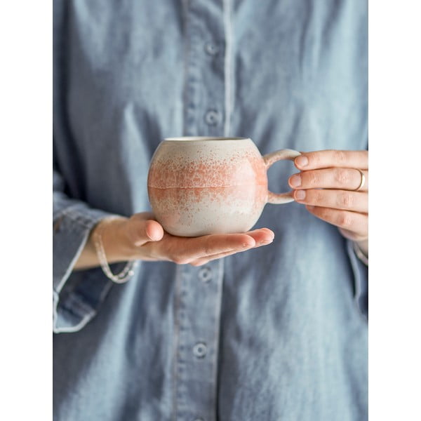 Tazza arancione in gres 410 ml Paula – Bloomingville-image-1