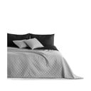 Copriletto reversibile in microfibra nera e grigia , 220 x 240 cm Axel - DecoKing