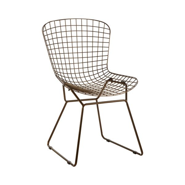 Sedia da pranzo color bronzo in metallo District – Premier Housewares