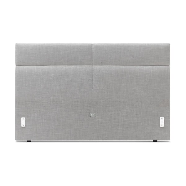 Letto matrimoniale imbottito grigio chiaro con griglia 180x200 cm Elyna - Bobochic Paris-image-3