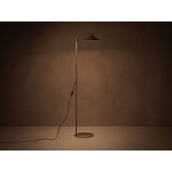 Lampada da terra marrone in metallo (altezza totale 160 cm) Nocte – Micadoni -image-1