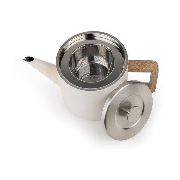 Teiera avorio in acciaio inox con filtro 1,1 l Duet Narvik – Bredemeijer-image-4
