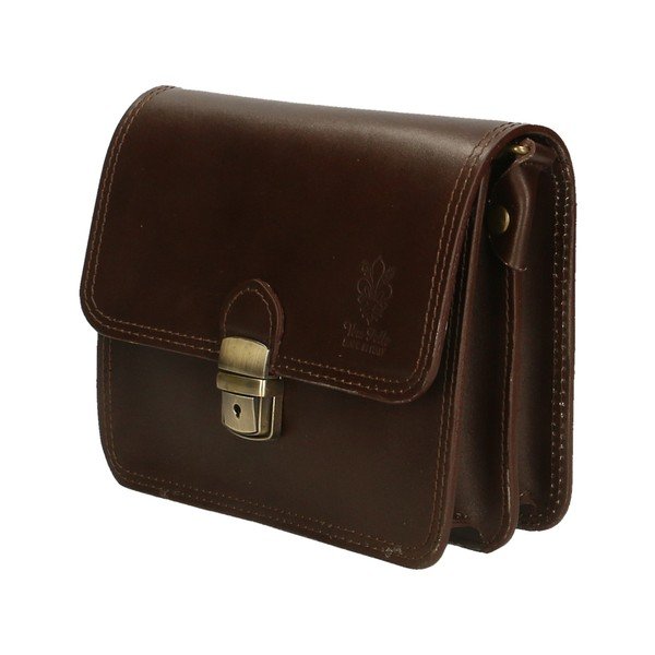 Astuccio in pelle marrone scuro - Chicca Borse-image-1