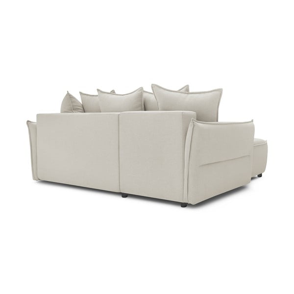 Divano letto angolare crema (angolo sinistro) Leon - Bobochic Paris-image-4
