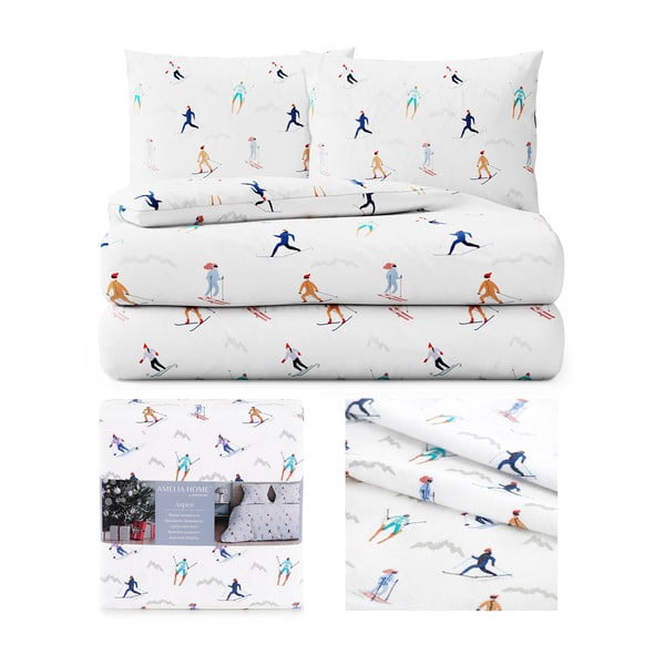 Biancheria da letto in flanella per letto matrimoniale, 200 x 200 cm Snuggy Aspen - AmeliaHome-image-2