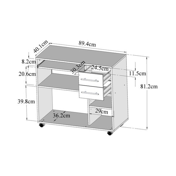Mobile da cucina grigio con ripiani Marius - TemaHome-image-3