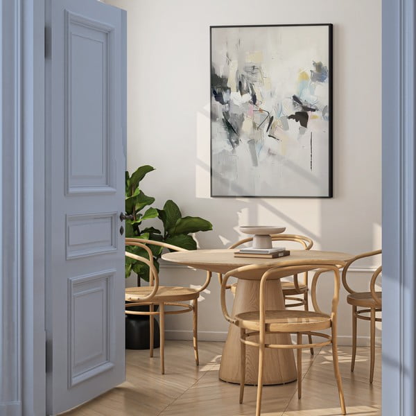 Quadro con elementi dipinti a mano 70x100 cm Cro – Styler-image-1