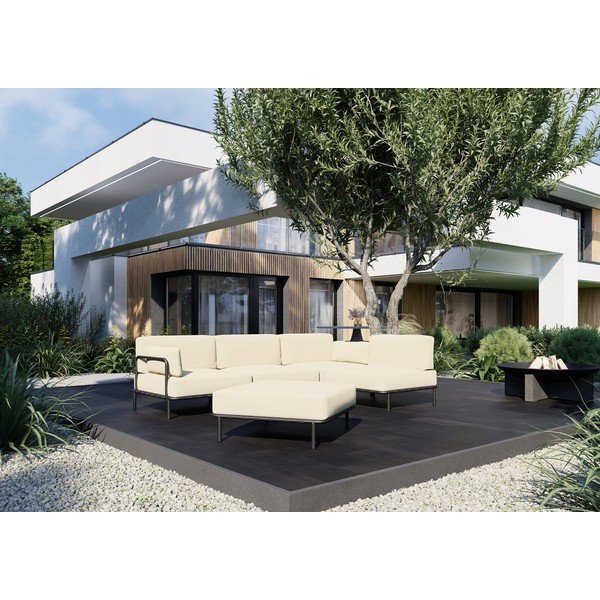 Divano modulare da giardino beige 234 cm Salve - Sit Sit-image-1