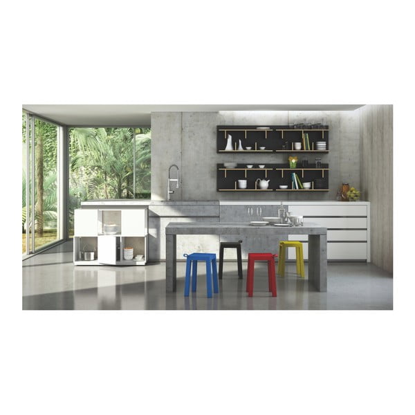 Scaffalatura a parete nera, larghezza 90 cm Bern - TemaHome-image-4