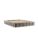 Letto matrimoniale imbottito beige con spazio contenitivo e rete 160x200 cm Aruba L - Maison de Rêve