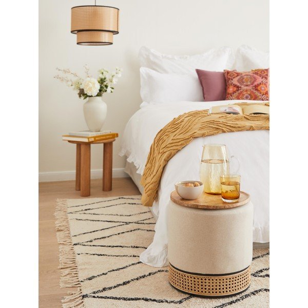 Pouf beige Mara - Westwing Collection-image-4
