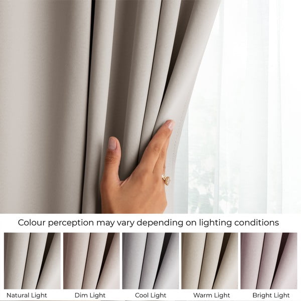Tenda parzialmente oscurante beige 140x245 cm Kierra – Restilo-image-3