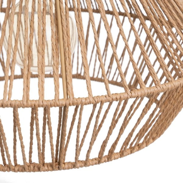 Lampada a sospensione in colore naturale con paralume in carta ø 38 cm - Casa Selección-image-3