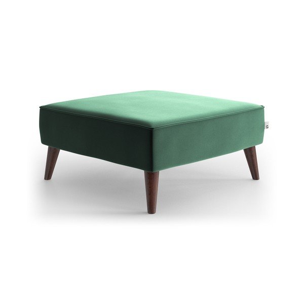 Zelená sametová podnožka My Pop Design Auteuil