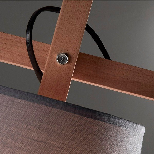 Lampada da terra grigia Jovik - Kave Home-image-1