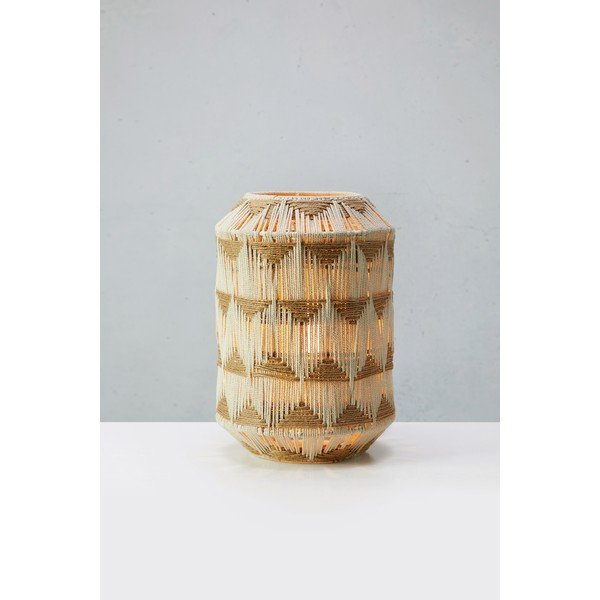 Lampada da tavolo di colore naturale con paralume in tessuto e con paralume in iuta (altezza totale 35 cm) Ano – Markslöjd-image-3