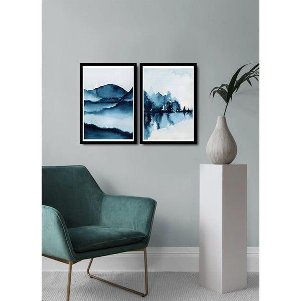Dipinti in set di 2 pezzi 36x51 cm Landscape - Wallity-image-1