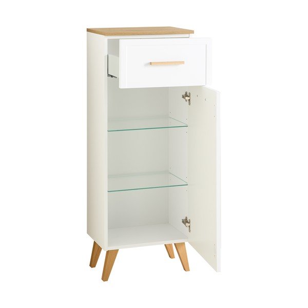 Mobile per bagno bianco basso da appendere 104x45 cm Quickset 383 – Pelipal-image-3