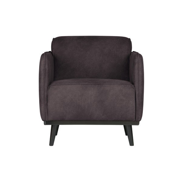 Poltrona in similpelle grigia Statement - BePureHome